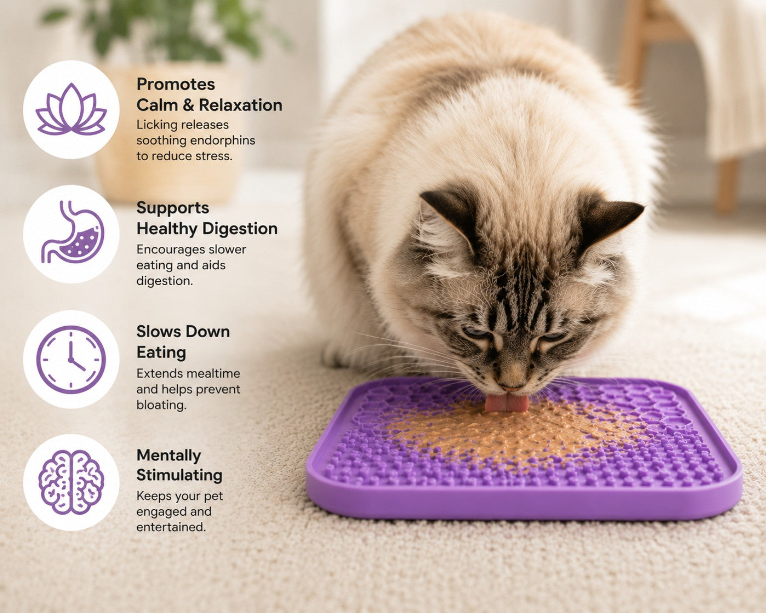 Velto CalmLick Interactive Feeding Mat